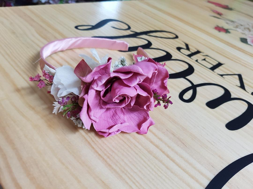 Diadema de Flor Preservada