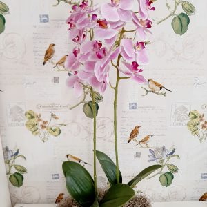 Orquídea  artificial rosa