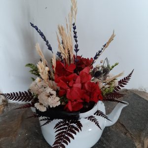 Tetera flor preservada