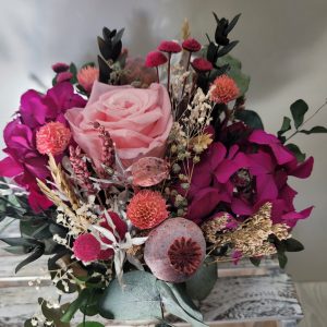 Cestito flor preservada